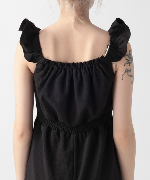 FOREVER 21（フォーエバー トゥエンティーワン）の「【2025SS】フリルオールインワン（つなぎ/オールインワン・レディース・ブラック/ナチュラル・MEDIUM/SMALL）」の18枚目の写真