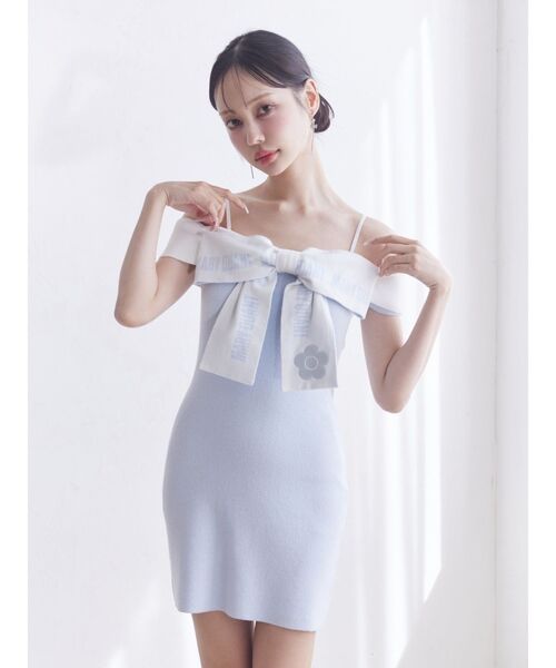 EATME（イートミー）の「【EATME×MARY QUANT】リボンデザインニット