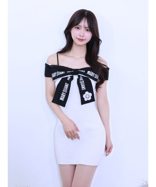 EATME（イートミー）の「【EATME×MARY QUANT】リボンデザインニットワンピース（ワンピース・レディース・ブルー/オフホワイト/ブラック・FREE）」の19枚目の写真