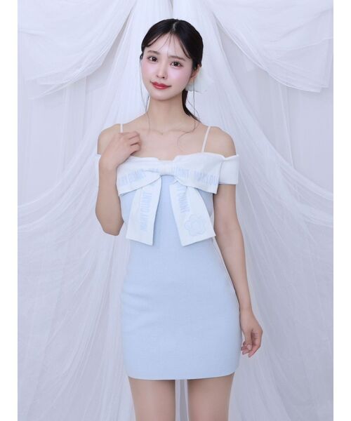 EATME×MARY QUANT】リボンデザインニットワンピース（ワンピース