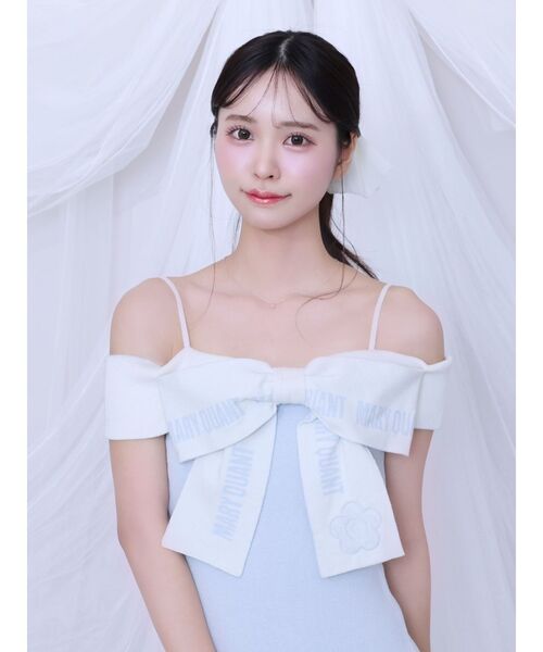 EATME MARY QUANT コラボ リボンデザインニットワンピース EATME 【EATME×MARY QUANT】リボンデザインニットワンピース