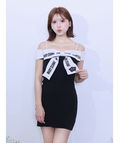 EATME×MARY QUANT】リボンデザインニットワンピース（ワンピース