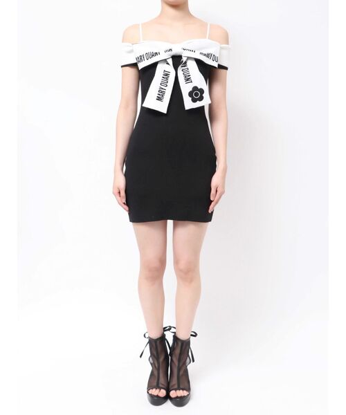 EATME MARY QUANT コラボ リボンデザインニットワンピース EATME 【EATME×MARY QUANT】リボンデザインニットワンピース