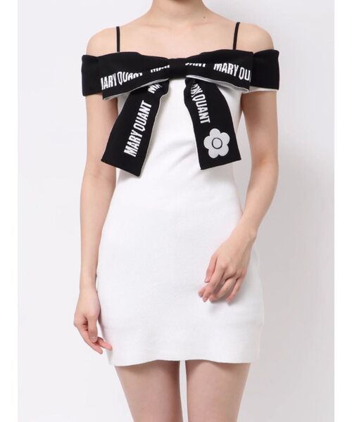 EATME×MARY QUANT】リボンデザインニットワンピース（ワンピース