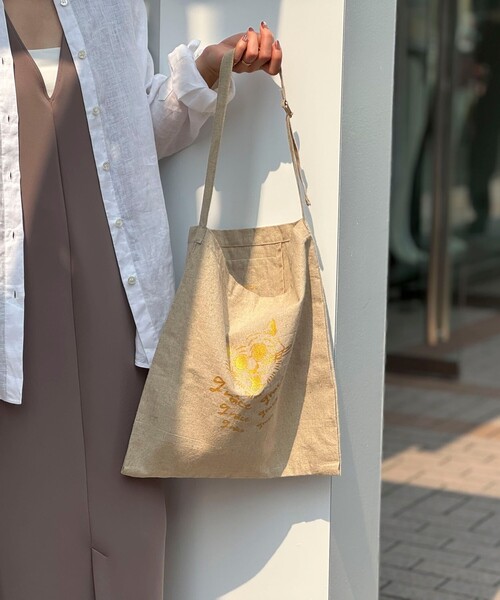 grace grace （グラスグラス）の「【grace grace/グラスグラス】グラスケリネンサブバッグ M（バックパック/リュック・レディース・ブラック系その他/ベージュ系その他・FREE）」の10枚目の写真