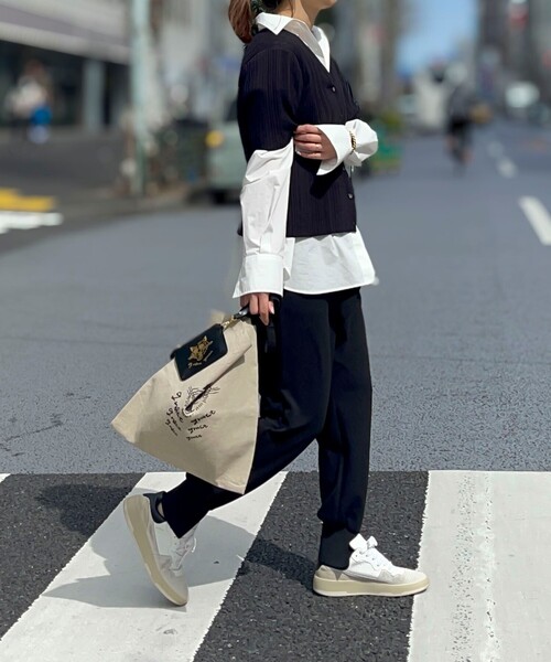 grace grace （グラスグラス）の「【grace grace/グラスグラス】グラスケリネンサブバッグ M（バックパック/リュック・レディース・ブラック系その他/ベージュ系その他・FREE）」の22枚目の写真