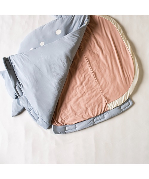 mocmof（モクモフ）の「ひやとろ 水族館 ねぶくろ（おくるみ・キッズ・ブルー/グレー・フリー）」の8枚目の写真