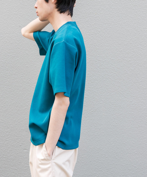 FORK&SPOON（フォークアンドスプーン）の「FORK&SPOON　ストレッチダンボールショートスリーブTシャツ（Tシャツ/カットソー・メンズ・イエロー/ブラック/グレー/オフホワイト/ブルー・5/4）」の8枚目の写真