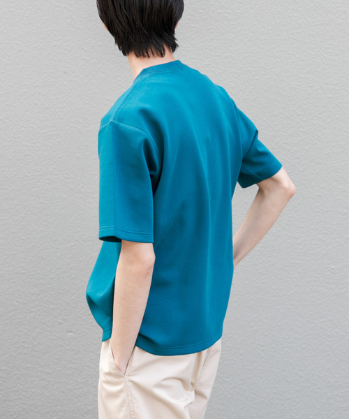 FORK&SPOON（フォークアンドスプーン）の「FORK&SPOON　ストレッチダンボールショートスリーブTシャツ（Tシャツ/カットソー・メンズ・イエロー/ブラック/グレー/オフホワイト/ブルー・5/4）」の9枚目の写真