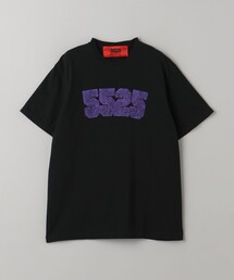 サイズ：M the 5525 ゴーゴーニーゴー  半袖Tシャツ ロゴプリント  ホワイト系 [240101439912] ゴルフウェア メンズ ストスト サイズ：M the 5525 ゴーゴーニーゴー 半袖Tシャツ ロゴプリント