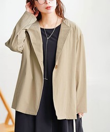 クロエ　ノーカラー　ジャケット　ゴールド DAY CLOSET ジャケット ノーカラージャケット レディース 金釦