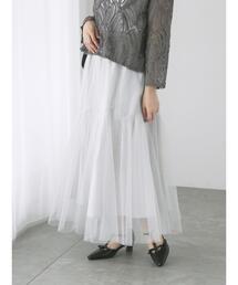 Te chichi TERRASSE | ラメチュール切替スカート(スカート)