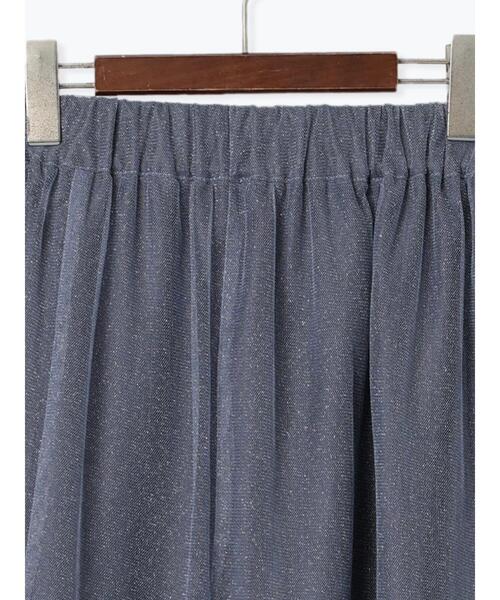 Te chichi TERRASSE（テチチテラス）の「ラメチュール切替スカート（スカート・レディース・ブルー/オフホワイト/ブラック・F）」の21枚目の写真