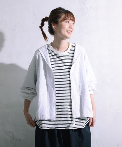 soulberry(ソウルベリー)の「セーラー襟の羽織り(その他アウター・レディース・ホワイト・LL/3L/4L/5L/M/L)」の14枚目の写真