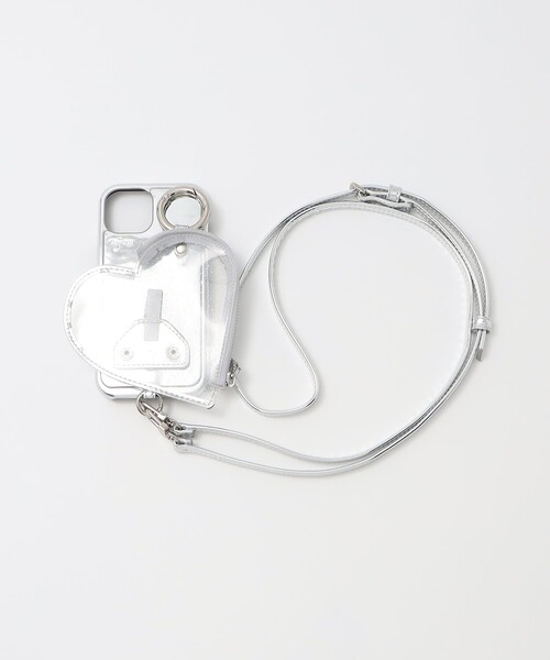 ajew＞PVC HEART PLANET POCKET iPhone15ケース（スマホケース
