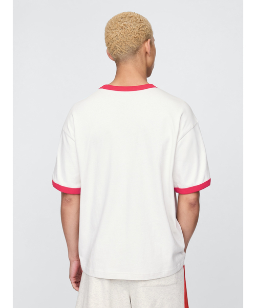 GAP(ギャップ)の「ブラナンベア リンガーTシャツ(Tシャツ/カットソー・メンズ・ホワイト系その他/ブラック/ホワイト・S/M/L/XL/XS)」の11枚目の写真