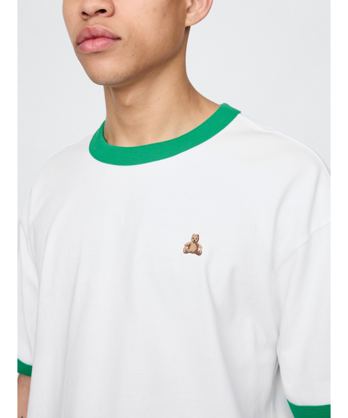 GAP(ギャップ)の「ブラナンベア リンガーTシャツ(Tシャツ/カットソー・メンズ・ホワイト系その他/ブラック/ホワイト・S/M/L/XL/XS)」の12枚目の写真