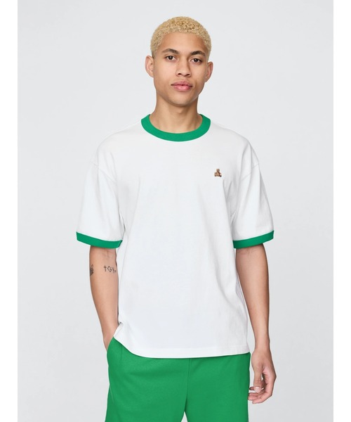 GAP(ギャップ)の「ブラナンベア リンガーTシャツ(Tシャツ/カットソー・メンズ・ホワイト系その他/ブラック/ホワイト・S/M/L/XL/XS)」の2枚目の写真