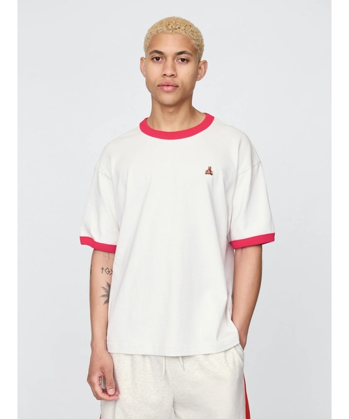 GAP(ギャップ)の「ブラナンベア リンガーTシャツ(Tシャツ/カットソー・メンズ・ホワイト系その他/ブラック/ホワイト・S/M/L/XL/XS)」の7枚目の写真