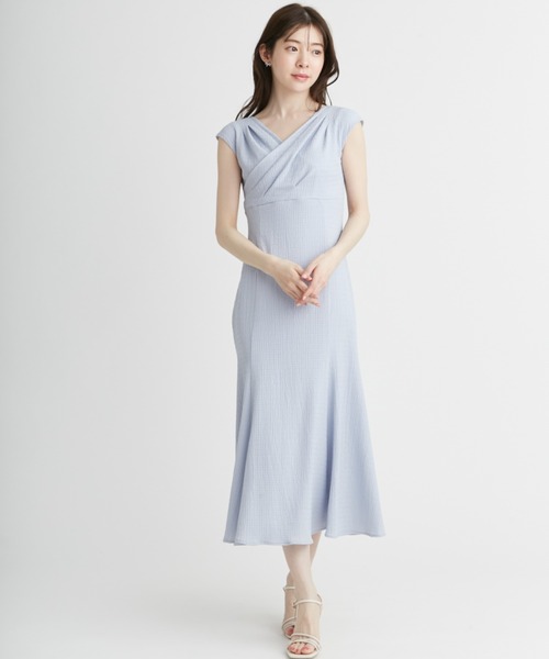 セール】ストレッチカシュクールワンピース（ワンピース