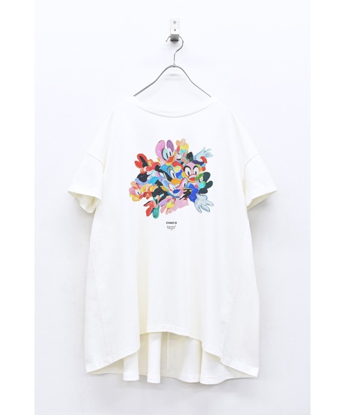 BEDSIDEDRAMA(ベットサイドドラマ)の「CHAO:S HEAD Flare T-Shirt(Tシャツ/カットソー・レディース・ナチュラル/ブラック/ホワイト・1/2)」の16枚目の写真
