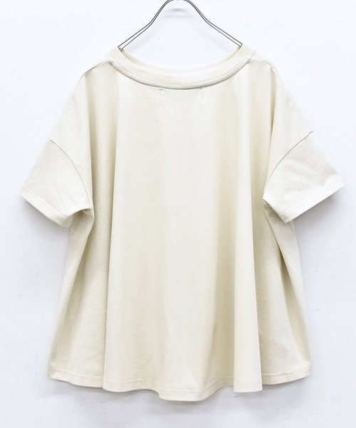 BEDSIDEDRAMA(ベットサイドドラマ)の「CHAO:S HEAD Flare T-Shirt(Tシャツ/カットソー・レディース・ナチュラル/ブラック/ホワイト・1/2)」の20枚目の写真