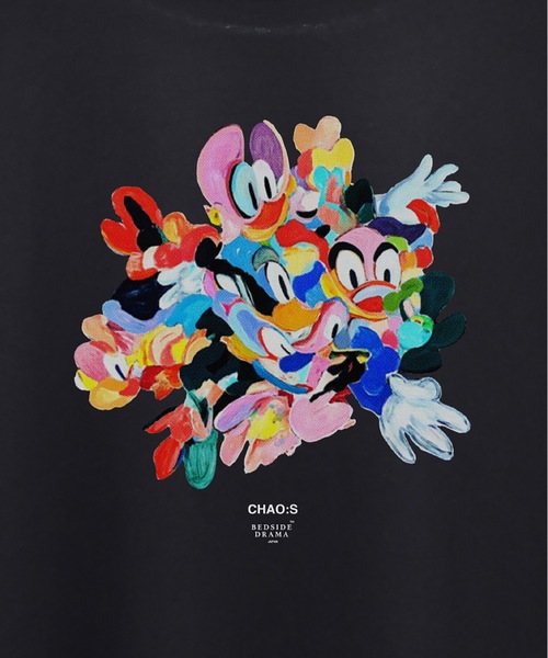 BEDSIDEDRAMA(ベットサイドドラマ)の「CHAO:S HEAD Flare T-Shirt(Tシャツ/カットソー・レディース・ナチュラル/ブラック/ホワイト・1/2)」の21枚目の写真