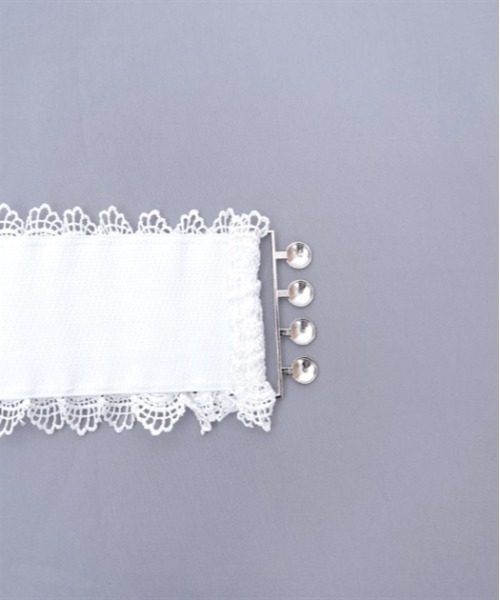 axes femme（アクシーズファム）の「レース使いゴムベルト（ベルト・レディース・ホワイト/ブラック・FREE）」の10枚目の写真