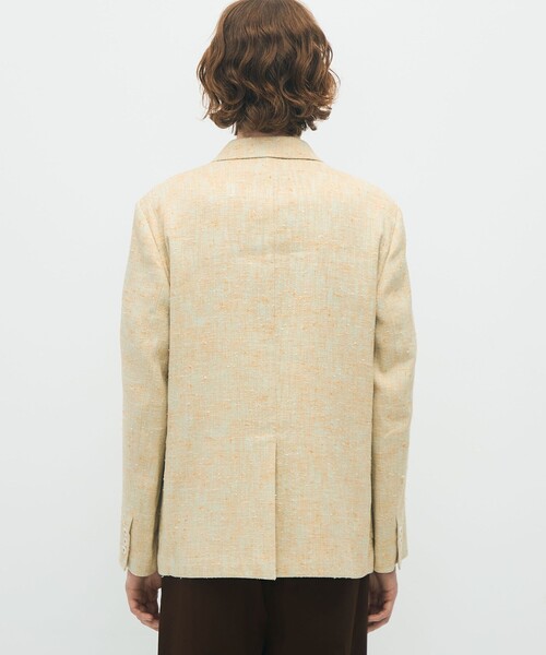 CABaN コットンシルクカナパ 4Bダブルジャケット（テーラード