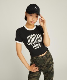 JORDAN BRAND(W[_uh)̃W[_ EBY Nbvh OtBbN TVc / Jordan Women's Cropped Graphic T-Shirt HJ0197-010 Black(TVc/Jbg\[)