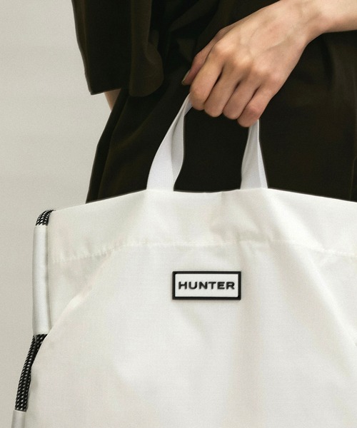 HUNTER ナイロンバッグ ホワイト HUNTER/Travelbag ハンターナイロントートバッグホワイト - メルカリ
