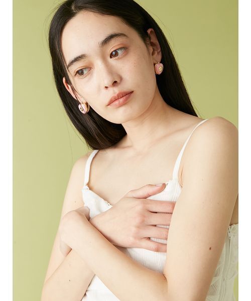 LILY BROWN（リリーブラウン）の「【LILY BROWN×MARY QUANT】デイジーモチーフカラーピアス（ネックレス・レディース・ホワイト/ピンク/ブラック・FREE）」の15枚目の写真