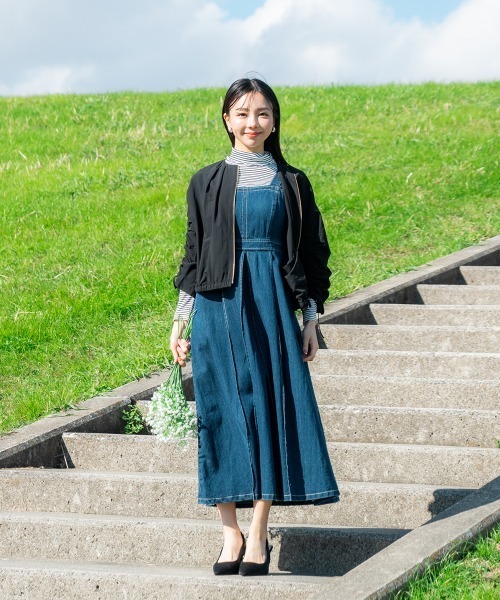 小さいサイズ スリーブドロストブルゾン 低身長さん・小柄女性