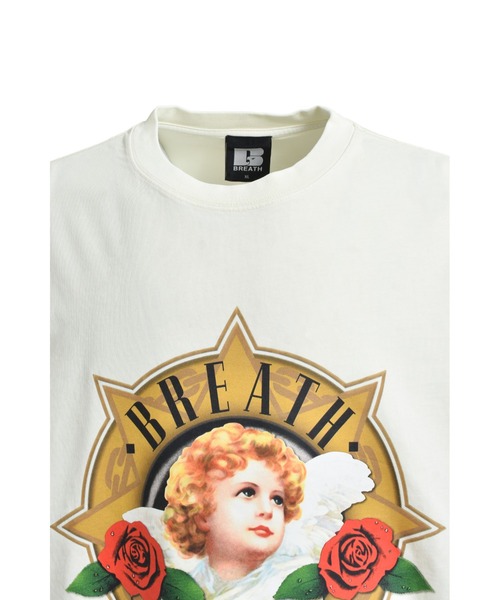 【BREATH】 STARR ANGEL LOGO TEE STARR ANGEL LOGO TEE / BLACK – BREATH - Size Length Pit of