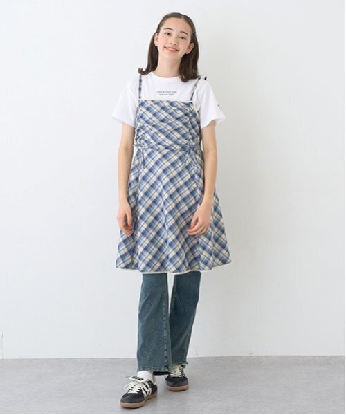 セール】【Cuugal掲載】キャミワンピース＋Tシャツセット（ワンピース