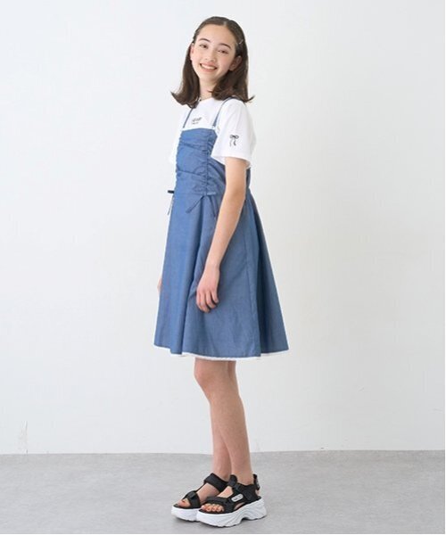 セール】【Cuugal掲載】キャミワンピース＋Tシャツセット（ワンピース