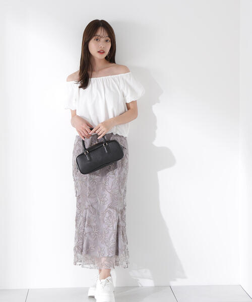 Maison de Rメゾンドアール　MONA・ドレープマキシスカート Maison de Rメゾンドアール MONA・ドレープマキシスカート