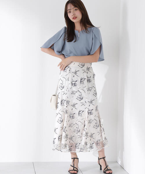 PROPORTION BODY DRESSING（プロポーションボディドレッシング）の「レースマーメイドスカート / 1215120900（スカート・レディース・ホワイト系その他/ベージュ・SMALL/MEDIUM）」の2枚目の写真