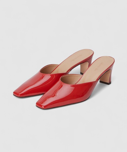 allureville（アルアバイル）の「スクエアトウミュール（パンプス・レディース・シルバー/レッド・24.5/23.5/22.5）」の13枚目の写真