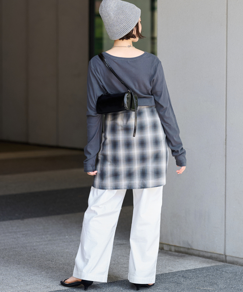 ベストセラー》【洗濯機洗い可能】再入荷！ワイドベイカーパンツ