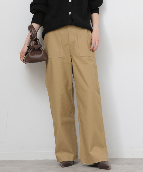 JOURNAL STANDARD relume（ジャーナルスタンダード　レリューム）の「《追加21》ワイドベイカーパンツ（カーゴパンツ・レディース・ネイビー/カーキ/ベージュ/ホワイト・38/36/34）」の20枚目の写真