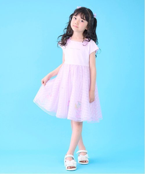 セール】シャーベット刺しゅう ドッキングワンピース（ワンピース