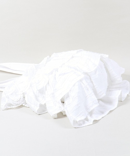 SPINNS（スピンズ）の「レースティアードトートバッグ/NEO森ガール（トートバッグ・レディース・ブラック/ホワイト・ONESIZE）」の13枚目の写真