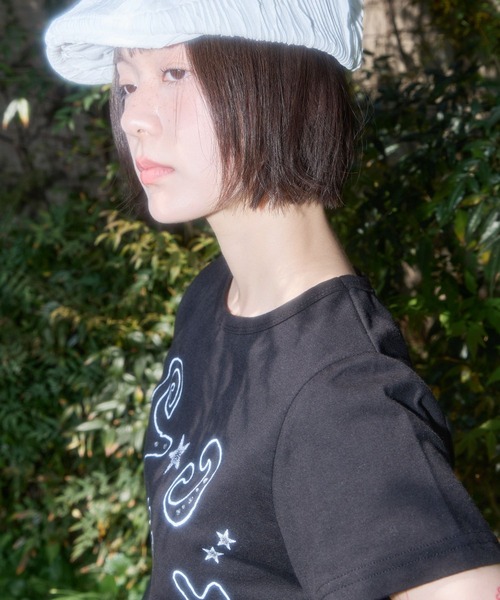 ALAND(エーランド)の「FANCY CLUB/グリッターロゴTEE(Tシャツ/カットソー・レディース・ホワイト/ブラック・FREE)」の17枚目の写真