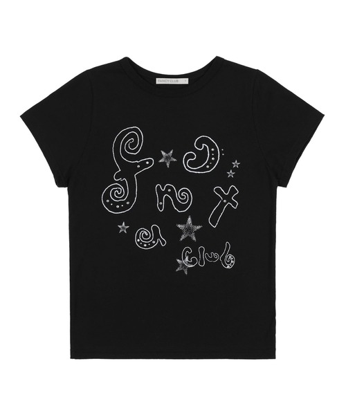 ALAND(エーランド)の「FANCY CLUB/グリッターロゴTEE(Tシャツ/カットソー・レディース・ホワイト/ブラック・FREE)」の18枚目の写真