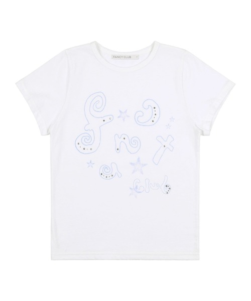 ALAND(エーランド)の「FANCY CLUB/グリッターロゴTEE(Tシャツ/カットソー・レディース・ホワイト/ブラック・FREE)」の20枚目の写真
