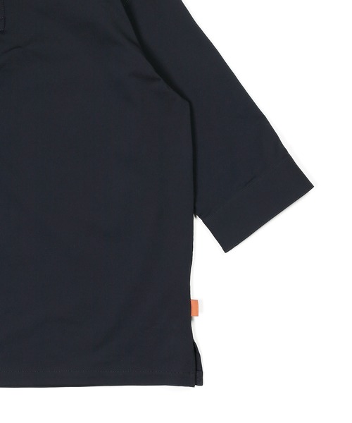 The DUFFER of ST.GEORGE（ザダファーオブセントジョージ）の「[360° THE CIRCLE STRETCH] BY WONDER SHAPE：セットアップ ライトピケジャージ素材 7分袖シャツ（シャツ/ブラウス・メンズ・ブラック/ネイビー・MEDIUM/LARGE/X-LARGE）」の13枚目の写真