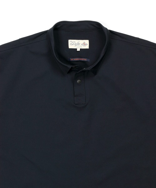 The DUFFER of ST.GEORGE（ザダファーオブセントジョージ）の「[360° THE CIRCLE STRETCH] BY WONDER SHAPE：セットアップ ライトピケジャージ素材 7分袖シャツ（シャツ/ブラウス・メンズ・ブラック/ネイビー・MEDIUM/LARGE/X-LARGE）」の12枚目の写真