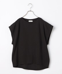 fredy couleur | マチ付デザイン袖麻調カットT(Tシャツ/カットソー)