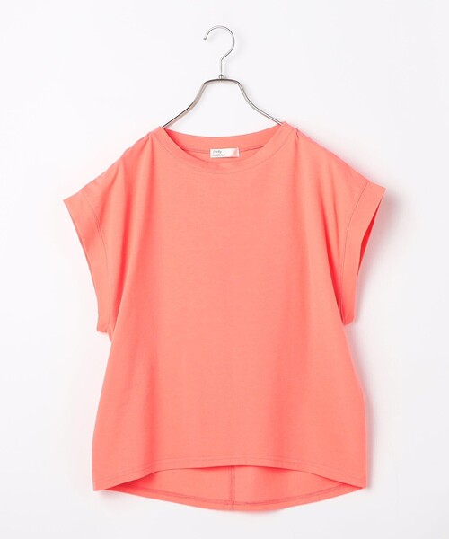 fredy couleur（フレディクルール）の「マチ付デザイン袖麻調カットT（Tシャツ/カットソー・レディース・ブラック/ブルー/ピンク/グレイッシュベージュ/オフホワイト・38）」の15枚目の写真